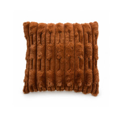 Coussin déco 45 x 45 cm en fourrure polyester douce marron | Coussins déco , Dakar, Sénégal