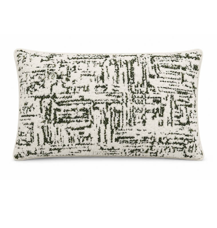 Coussin déco 30 x 50 cm vert et blanc | Coussins déco , Dakar, Sénégal
