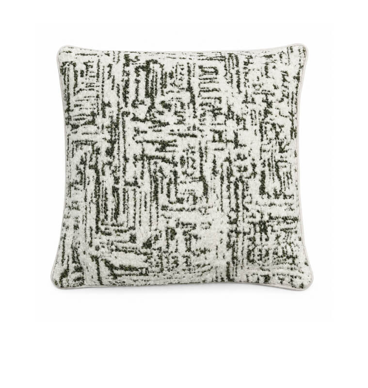 Coussin déco 45 x 45 cm vert et blanc | Coussins déco , Dakar, Sénégal