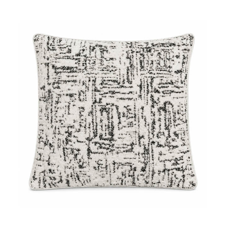 Coussin décoratif 45 x 45 cm noir et blanc | Coussins déco , Dakar, Sénégal