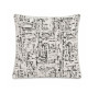 Coussin décoratif 45 x 45 cm noir et blanc | Coussins déco , Dakar, Sénégal