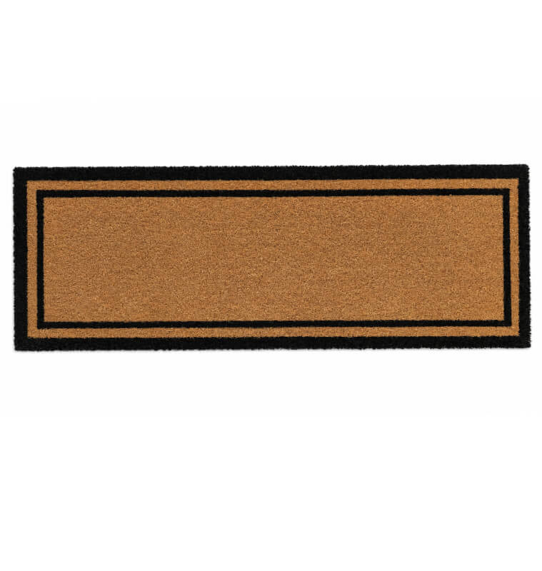 Paillasson en fibre de coco naturelle avec contour noir 40 x 120 cm | Paillassons , Dakar, Sénégal