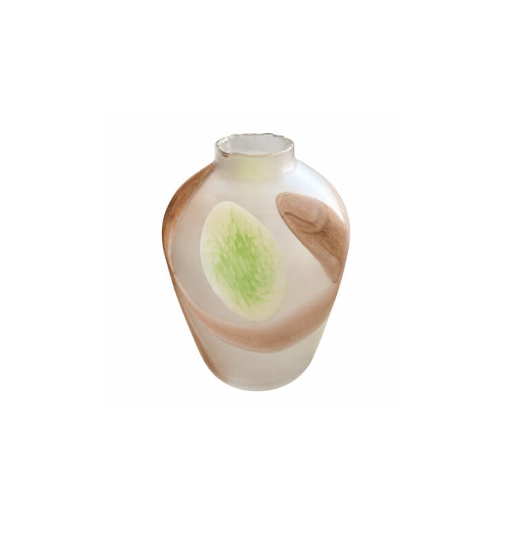 Vase en verre opaque marron et vert | Vases déco , Dakar, Sénégal