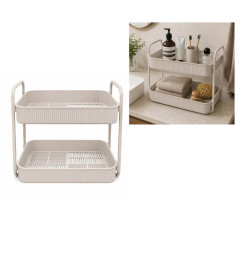 Étagère de salle de bain à poser 36 x 20,5 x 30 cm en PP et métal gris clair | Meubles & étagères salle de bain | 5 300 CFA ,...