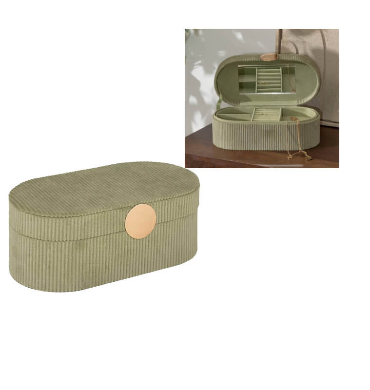 Boîte à bijoux Enya vert kaki, 25,5 x 13 x 10 cm | Accessoires beauté | 8 100 CFA , dakar, Sénégal