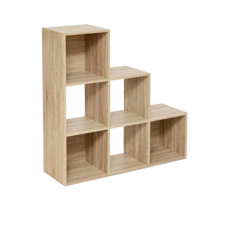 Étagère escalier Mix'n Modul 6 compartiments effet chêne naturel | Étagères | 51 600 CFA , dakar, Sénégal