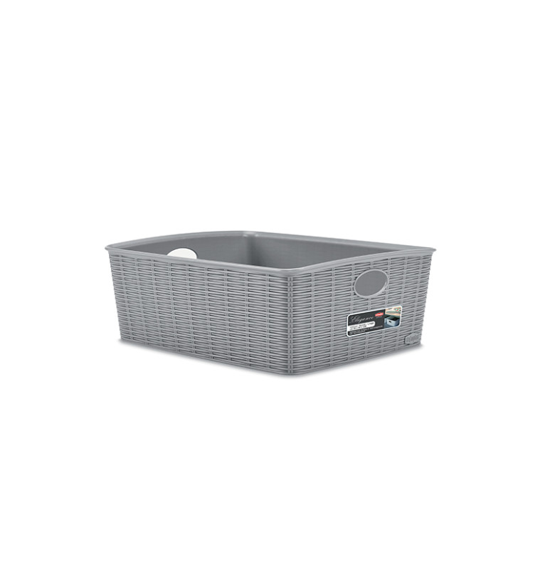 Panier Elegance PVC gris 36 x 29 x 13 cm | Paniers de rangement | 4 800 CFA , dakar, Sénégal