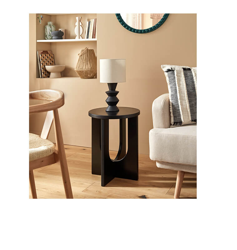 Table d'appoint Bloom noir 50,5 x 40 cm | Poufs, tabourets & tables , Dakar, Sénégal