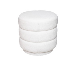 Pouf Sinan bouclette Blanc | Poufs, tabourets & tables , Dakar, Sénégal