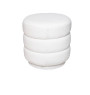 Pouf Sinan bouclette Blanc | Poufs, tabourets & tables , Dakar, Sénégal