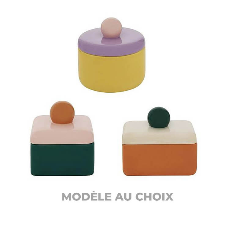 Boîte décorative Pool Side en céramique | Boîtes à coton & à mouchoirs , Dakar, Sénégal