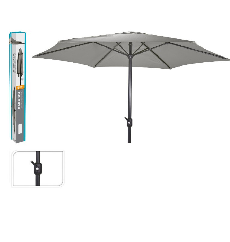 Parasol centre diamètre 3 m gris | Parasols & voiles d'ombrage | 42 500 CFA , dakar, Sénégal