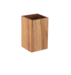 Gobelet de salle de bain en bois d’acacia 6,5 × 6,5 × 10,5 cm | Accessoires salle de bain | 2 300 CFA , dakar, Sénégal