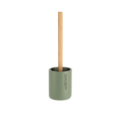 Brosse WC avec support en polyrésine vert kaki et bambou | Accessoires salle de bain | 7 300 CFA , dakar, Sénégal