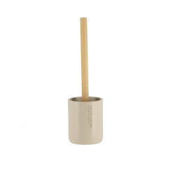 Brosse WC avec support en polyrésine beige et bambou | Accessoires salle de bain | 7 300 CFA , dakar, Sénégal