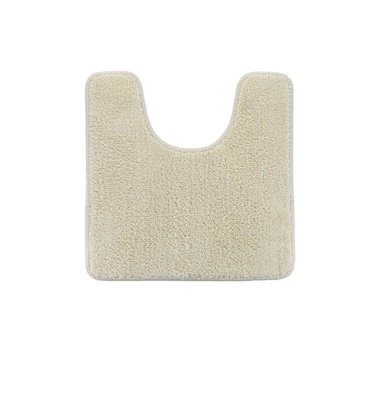 Tapis contour WC en microfibre beige lin 45 × 50 cm | Tapis de bain | 4 400 CFA , dakar, Sénégal