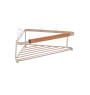 Étagère d’angle salle de bain en métal et acacia beige | Meubles & étagères salle de bain | 4 800 CFA , dakar, Sénégal