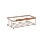 Étagère rectangulaire salle de bain en métal et bois d’acacia beige | Meubles & étagères salle de bain | 4 800 CFA , dakar, S...