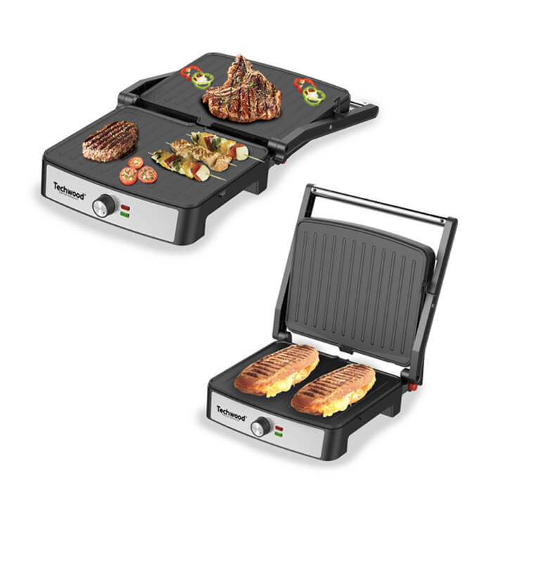 Grill viande et panini en inox 2200 W Techwood | Barbecue & Grill | 49 000 CFA , dakar, Sénégal