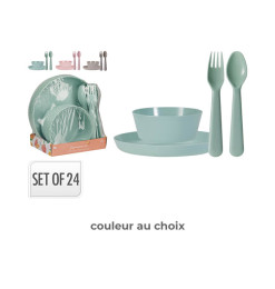 Set de pique-nique en plastique 24 PCS | Vaisselle en mélamine & plastique | 5 000 CFA , dakar, Sénégal