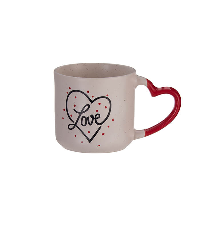 Mug en grès avec motif cœur 350 m | Tasses & mugs | 2 800 CFA , dakar, Sénégal