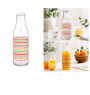 Bouteille en verre 1 L décor lignes multicolores | Verres & carafes | 2 700 CFA , dakar, Sénégal