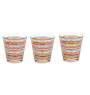 Verre 270 ml décor lignes multicolores - Lot de 3 | Verres & carafes | 3 900 CFA , dakar, Sénégal