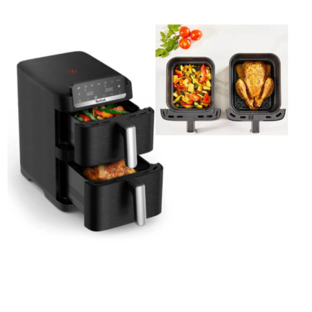 Air fryer Easy Fry Crispy Stack 6L + 4L, 2700 W Tefal | Air Fryer, friteuses à huile & cuiseurs | 137 000 CFA , dakar, Sénégal