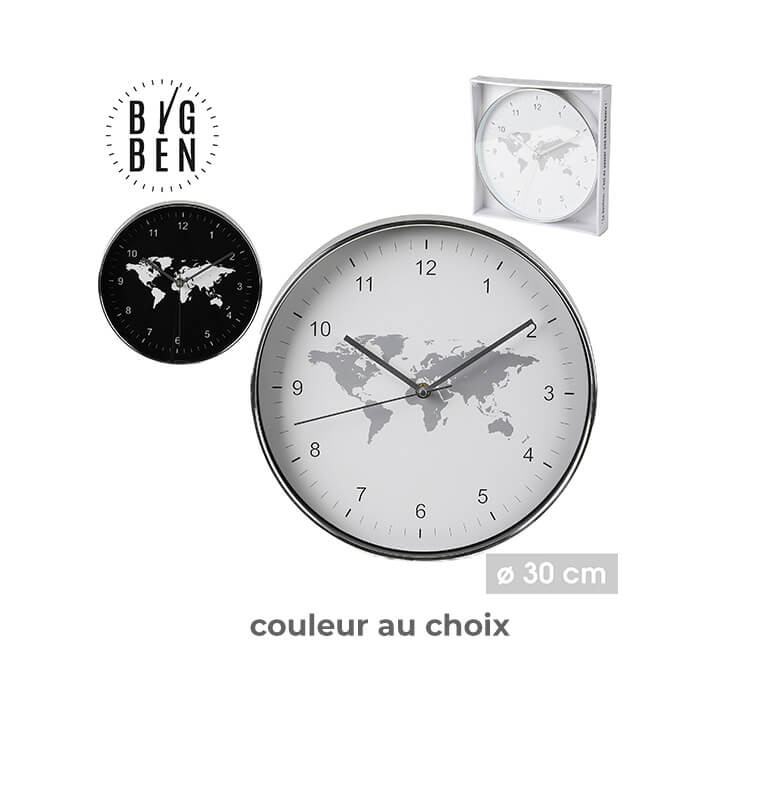 Horloge murale Big Ben Carte du Monde 30 cm | Horloges , Dakar, Sénégal