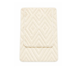 Tapis de bain antidérapant en microfibre chenille blanc - Lot de 2 | Tapis de bain | 4 900 CFA , dakar, Sénégal