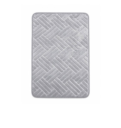 Tapis de bain antidérapant en microfibre chenille gris 50 x 80 cm | Tapis de bain | 3 200 CFA , dakar, Sénégal