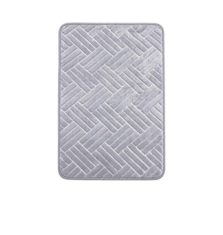 Tapis de bain antidérapant en microfibre chenille gris 50 x 80 cm | Tapis de bain | 3 200 CFA , dakar, Sénégal