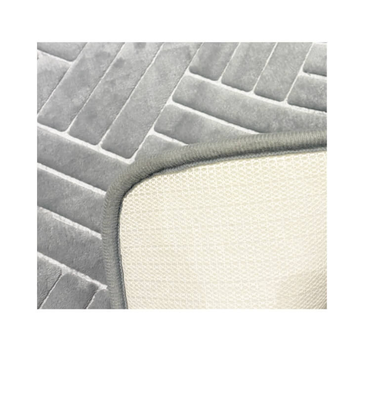 Tapis de bain antidérapant en microfibre chenille gris 50 x 80 cm | Tapis de bain | 3 200 CFA , dakar, Sénégal