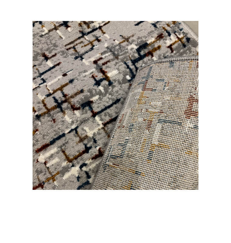 Tapis Shiny Shrink gris multicolore, 100 x 150 cm en polypropylène | Tapis décoratifs , Dakar, Sénégal