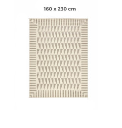 Tapis Latte crème et gris, 160 x 230 cm en polyester | Tapis décoratifs , Dakar, Sénégal
