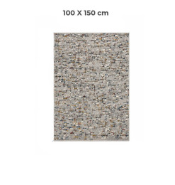 Tapis Shiny Shrink gris multicolore, 100 x 150 cm en polypropylène | Tapis décoratifs , Dakar, Sénégal