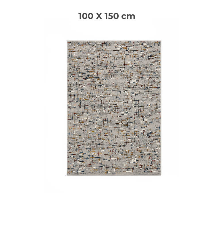 Tapis Shiny Shrink gris multicolore, 100 x 150 cm en polypropylène | Tapis décoratifs , Dakar, Sénégal