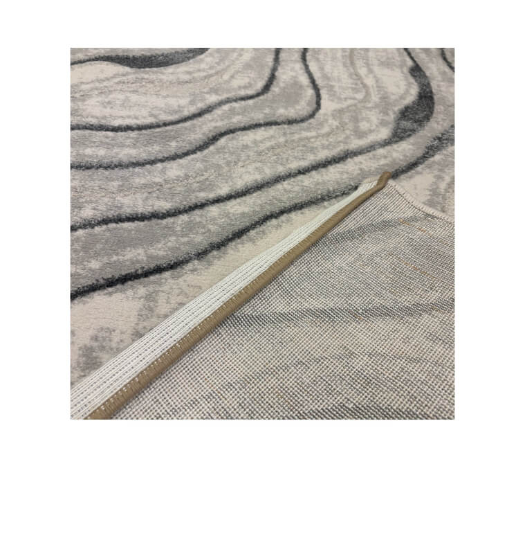 Tapis Safir crème et gris, 160 x 230 cm en polypropylène | Tapis décoratifs , Dakar, Sénégal