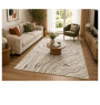 Tapis Safir crème et gris, 160 x 230 cm en polypropylène | Tapis décoratifs , Dakar, Sénégal