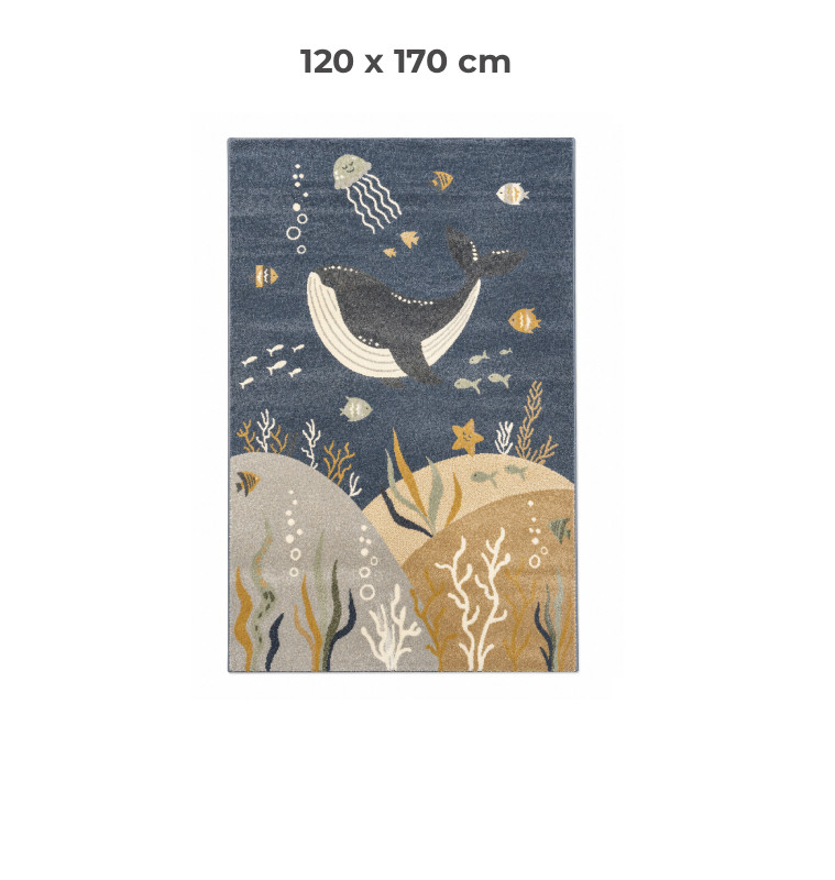 Tapis enfant Aura Océan 120 x 170 cm en polypropylène frisé | Décoration chambre enfant | 34 000 CFA , dakar, Sénégal