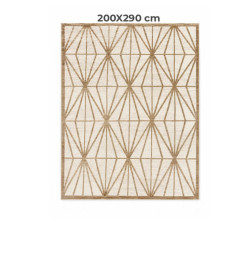 Tapis Safir 200 x 290 cm en polypropylène crème/Beige | Tapis décoratifs , Dakar, Sénégal