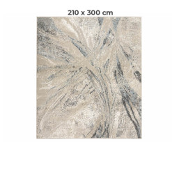 Tapis Castor crème et bleu, 210 x 300 cm en polypropylène | Tapis décoratifs , Dakar, Sénégal