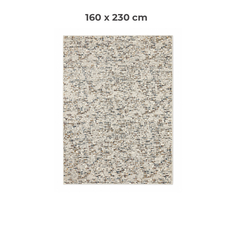 Tapis Shiny Shrink 160 x 230 cm en polypropylène gris multicolore | Tapis décoratifs , Dakar, Sénégal