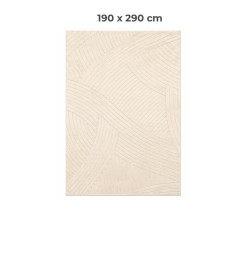 Tapis Rug 190 x 290 cm en polyester 1100 GSM crème | Tapis décoratifs , Dakar, Sénégal