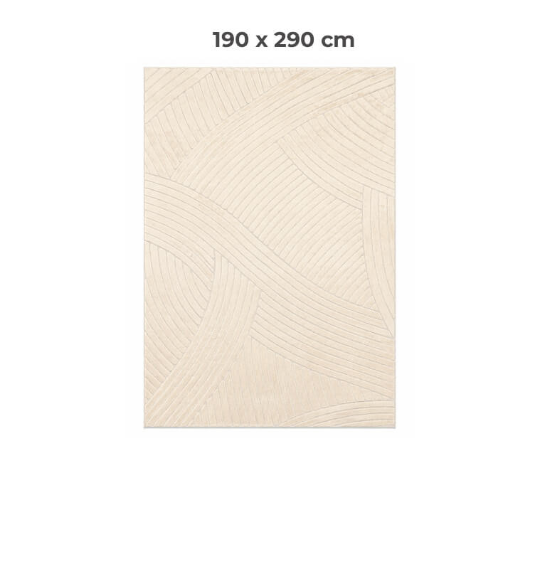 Tapis Rug 190 x 290 cm en polyester 1100 GSM crème | Tapis décoratifs , Dakar, Sénégal