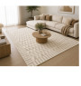 Tapis Latte 200 x 290 cm en polyester crème/Gris | Tapis décoratifs , Dakar, Sénégal