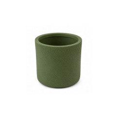Pot d'extérieur en fibre d'argile vert d 24 x H 24 cm