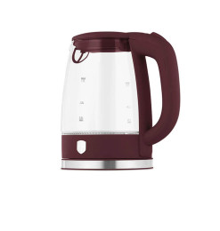 Bouilloire électrique en verre Leonardo bordeaux 1,7 L , 2200 W | Machines à café & Bouilloires électriques | 18 100 CFA , da...