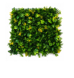 Mur végétal artificiel effet fougère fleurie 50 x 50 cm en PP épaisseur 7 cm | Gazons artificiels & murs végétaux | 7 500 CFA...