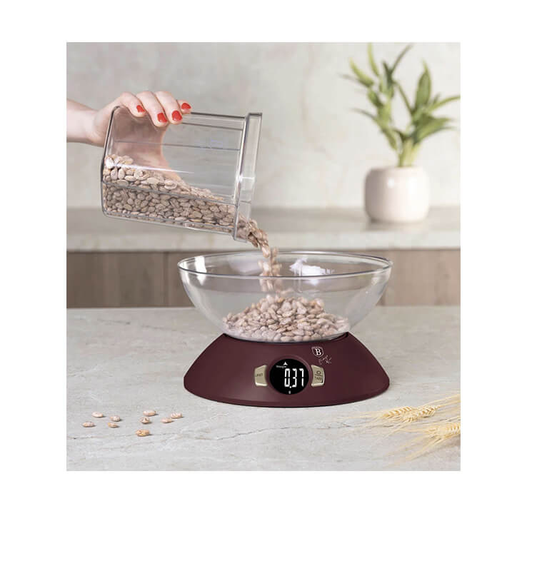 Balance de cuisine numérique avec bol Leonardo bordeaux 5 kg | Pâtisserie | 13 600 CFA , dakar, Sénégal